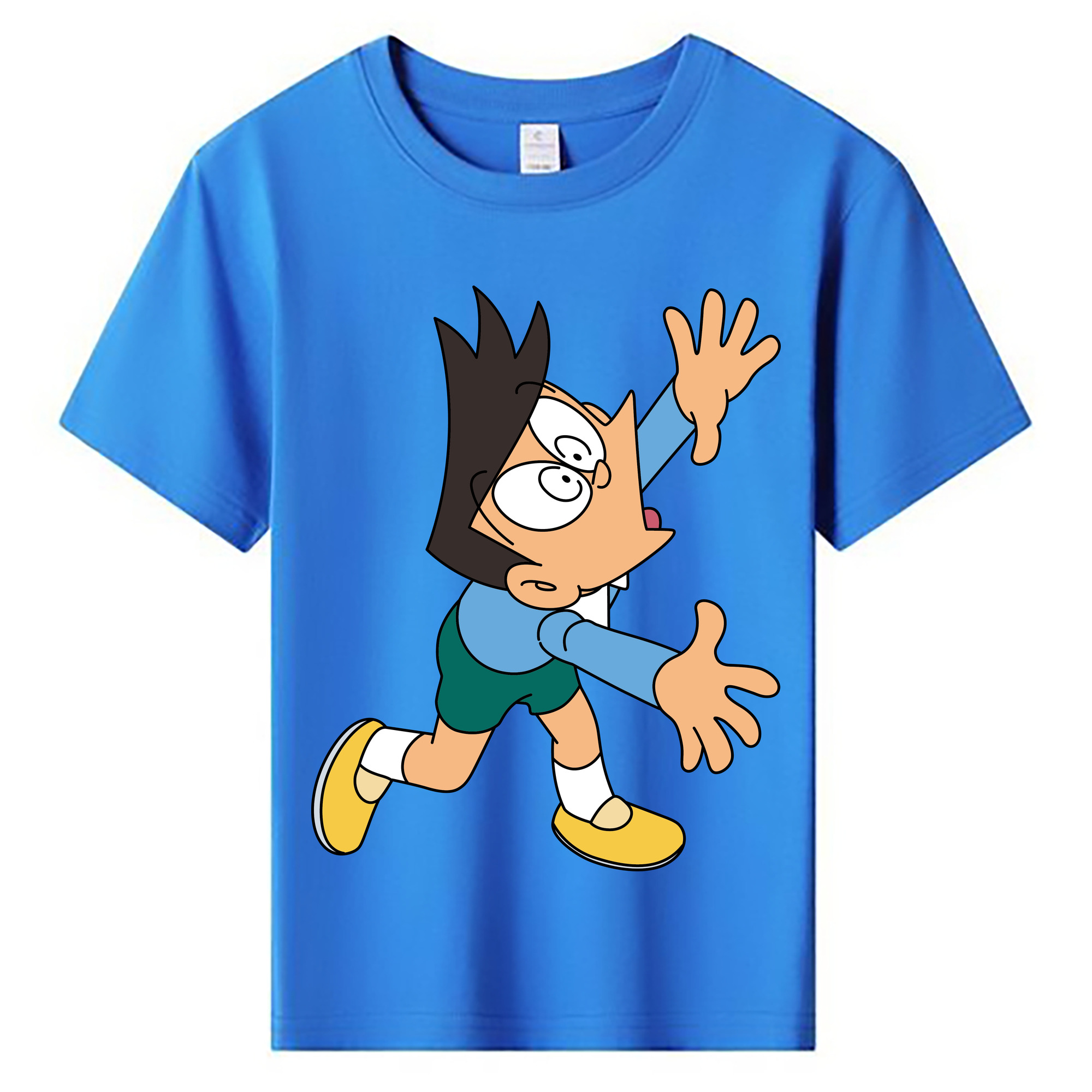 （画像用） ドラえもん 骨川 スネ夫 Doraemon Honekawa Suneo 綿100％キッズTシャツ（フロントプリント）